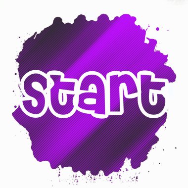 soyut renkli arkaplanda metni başlat