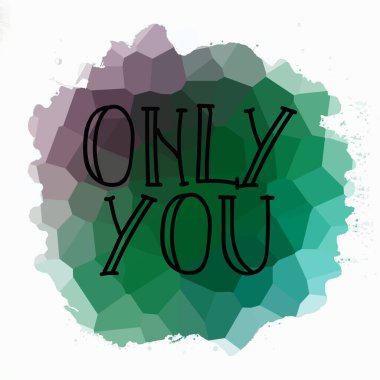 Sadece soyut renkli arkaplanda metin yazarsın