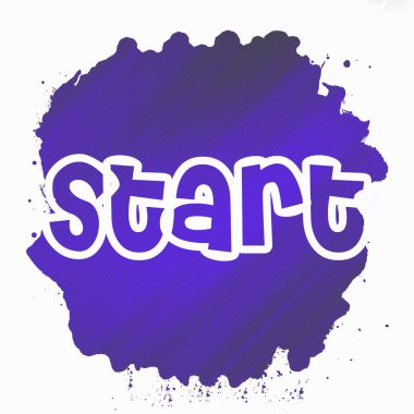 soyut renkli arkaplanda metni başlat