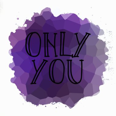 Sadece soyut renkli arkaplanda metin yazarsın