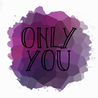 Sadece soyut renkli arkaplanda metin yazarsın