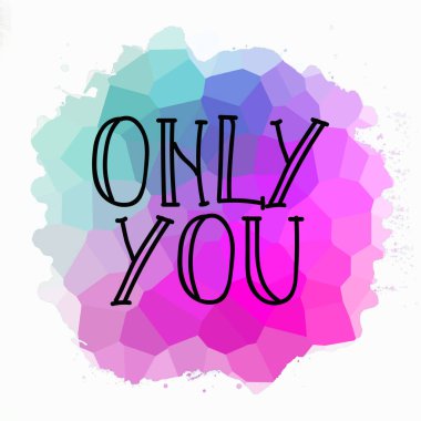 Sadece soyut renkli arkaplanda metin yazarsın