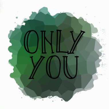 Sadece soyut renkli arkaplanda metin yazarsın