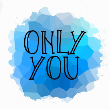 Sadece soyut renkli arkaplanda metin yazarsın