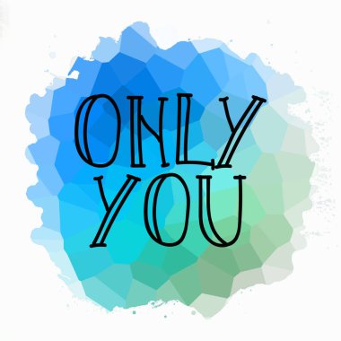 Sadece soyut renkli arkaplanda metin yazarsın