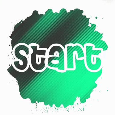 soyut renkli arkaplanda metni başlat