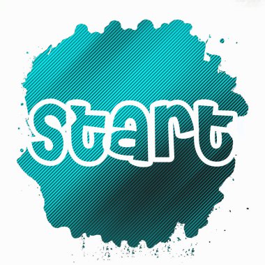 soyut renkli arkaplanda metni başlat