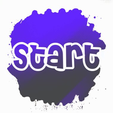 soyut renkli arkaplanda metni başlat