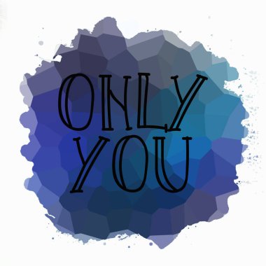 Sadece soyut renkli arkaplanda metin yazarsın