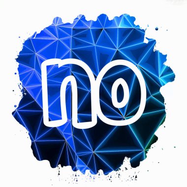 - Hayır! soyut renkli arkaplan üzerine metin