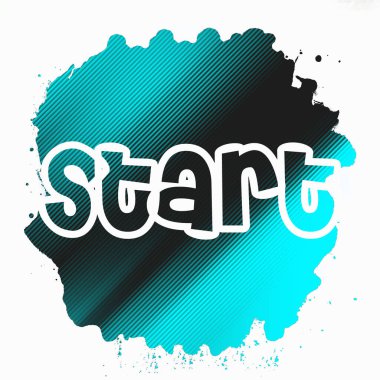 soyut renkli arkaplanda metni başlat