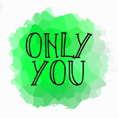 Sadece soyut renkli arkaplanda metin yazarsın