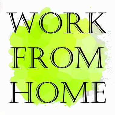 Soyut renkli arkaplan üzerindeki ev cümlesinden çalış