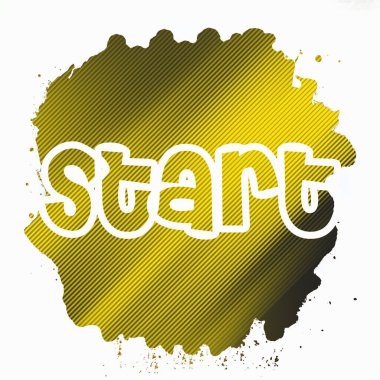 soyut renkli arkaplanda metni başlat