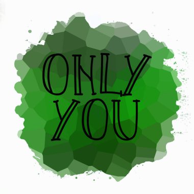 Sadece soyut renkli arkaplanda metin yazarsın