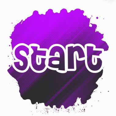 soyut renkli arkaplanda metni başlat