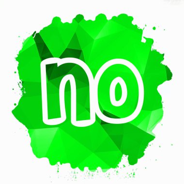 - Hayır! soyut renkli arkaplan üzerine metin