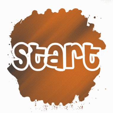 soyut renkli arkaplanda metni başlat