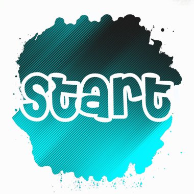 soyut renkli arkaplanda metni başlat