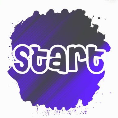 soyut renkli arkaplanda metni başlat