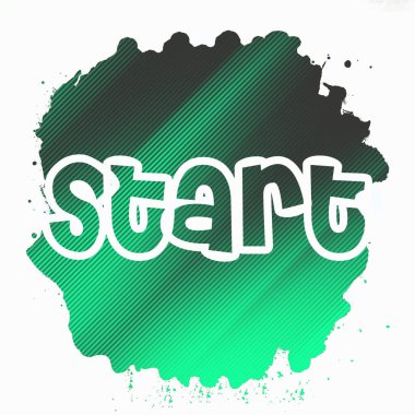 soyut renkli arkaplanda metni başlat