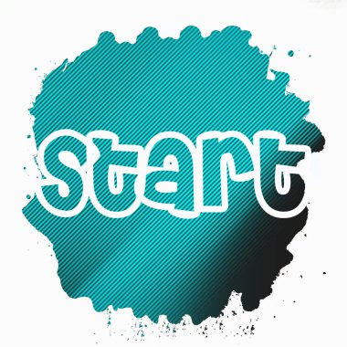 soyut renkli arkaplanda metni başlat