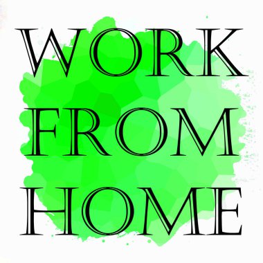 Soyut renkli arkaplan üzerindeki ev cümlesinden çalış