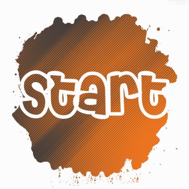 soyut renkli arkaplanda metni başlat