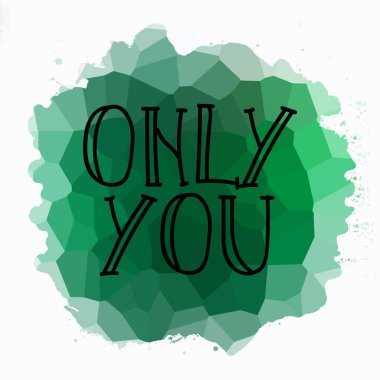 Sadece soyut renkli arkaplanda metin yazarsın