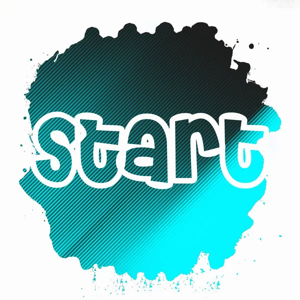 soyut renkli arkaplanda metni başlat