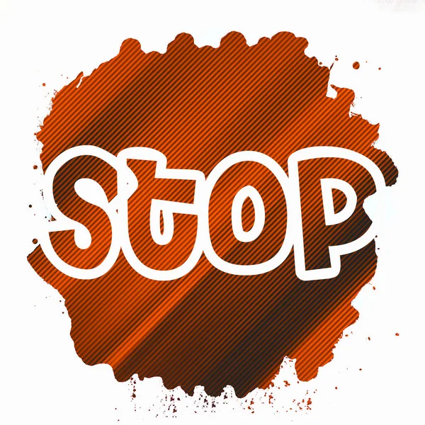 Soyut renkli arkaplan üzerindeki metni durdur 