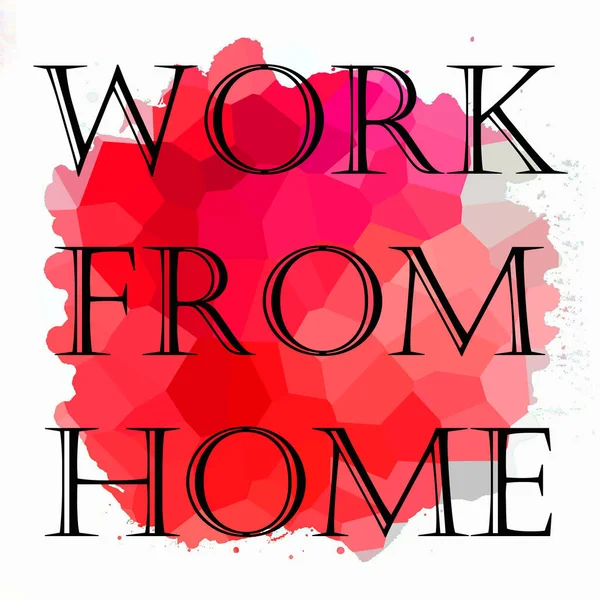 Soyut renkli arkaplan üzerindeki ev cümlesinden çalış