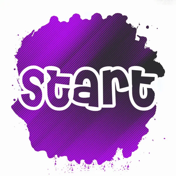 soyut renkli arkaplanda metni başlat