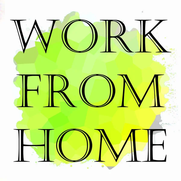 Soyut renkli arkaplan üzerindeki ev cümlesinden çalış