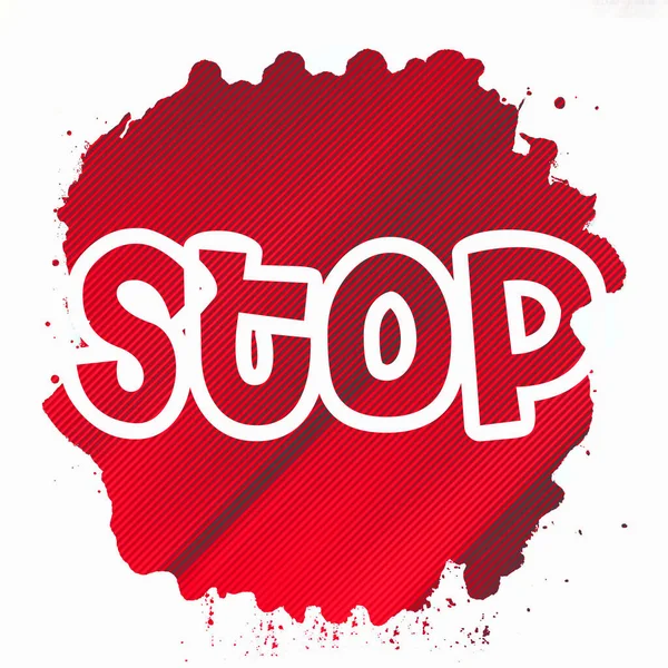 Soyut renkli arkaplan üzerindeki metni durdur 