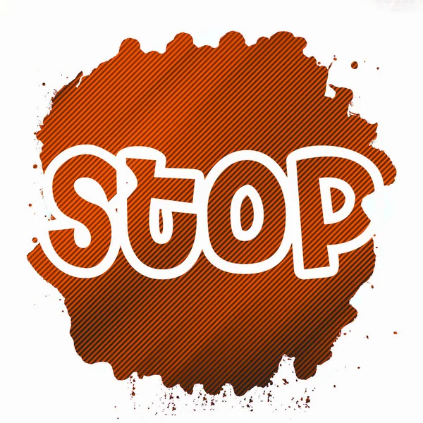 Soyut renkli arkaplan üzerindeki metni durdur 