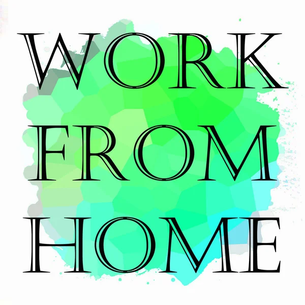 Soyut renkli arkaplan üzerindeki ev cümlesinden çalış