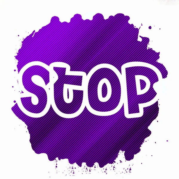 Soyut renkli arkaplan üzerindeki metni durdur 