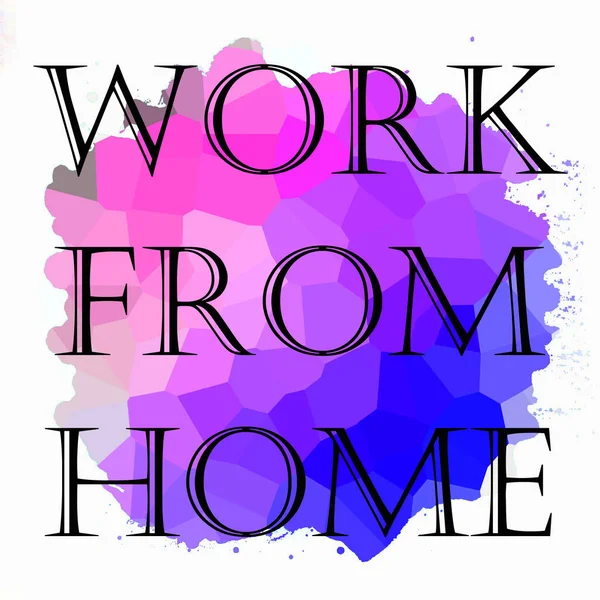 Soyut renkli arkaplan üzerindeki ev cümlesinden çalış