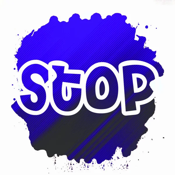 Soyut renkli arkaplan üzerindeki metni durdur 