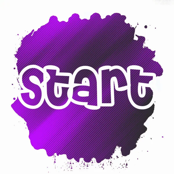 soyut renkli arkaplanda metni başlat