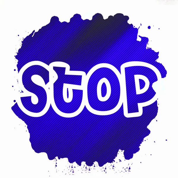 Soyut renkli arkaplan üzerindeki metni durdur 