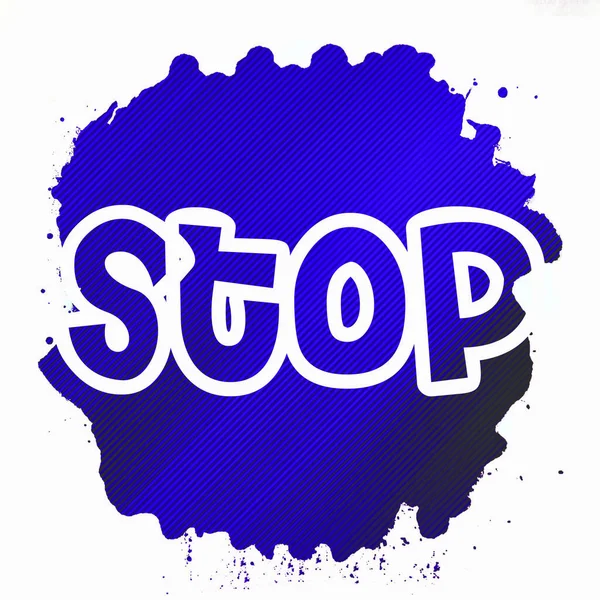 Soyut renkli arkaplan üzerindeki metni durdur 