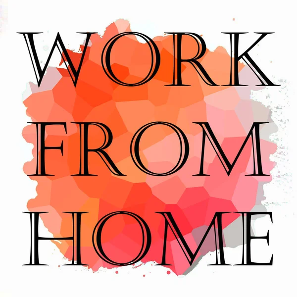 Soyut renkli arkaplan üzerindeki ev cümlesinden çalış