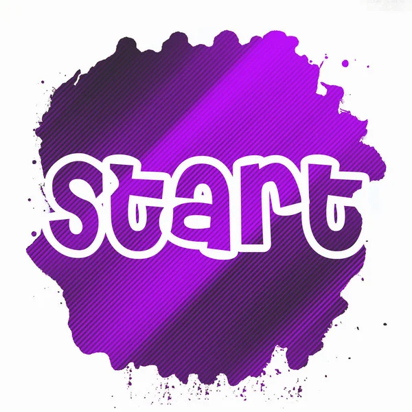 soyut renkli arkaplanda metni başlat