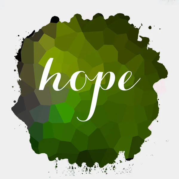 Texto Esperança Fundo Colorido Abstrato — Fotografia de Stock