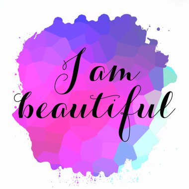 Ben soyut renkli arkaplan üzerine güzel bir metinim. 