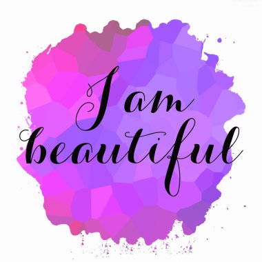 Ben soyut renkli arkaplan üzerine güzel bir metinim. 