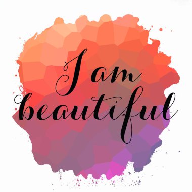 Ben soyut renkli arkaplan üzerine güzel bir metinim. 