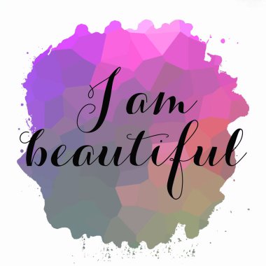 Ben soyut renkli arkaplan üzerine güzel bir metinim. 